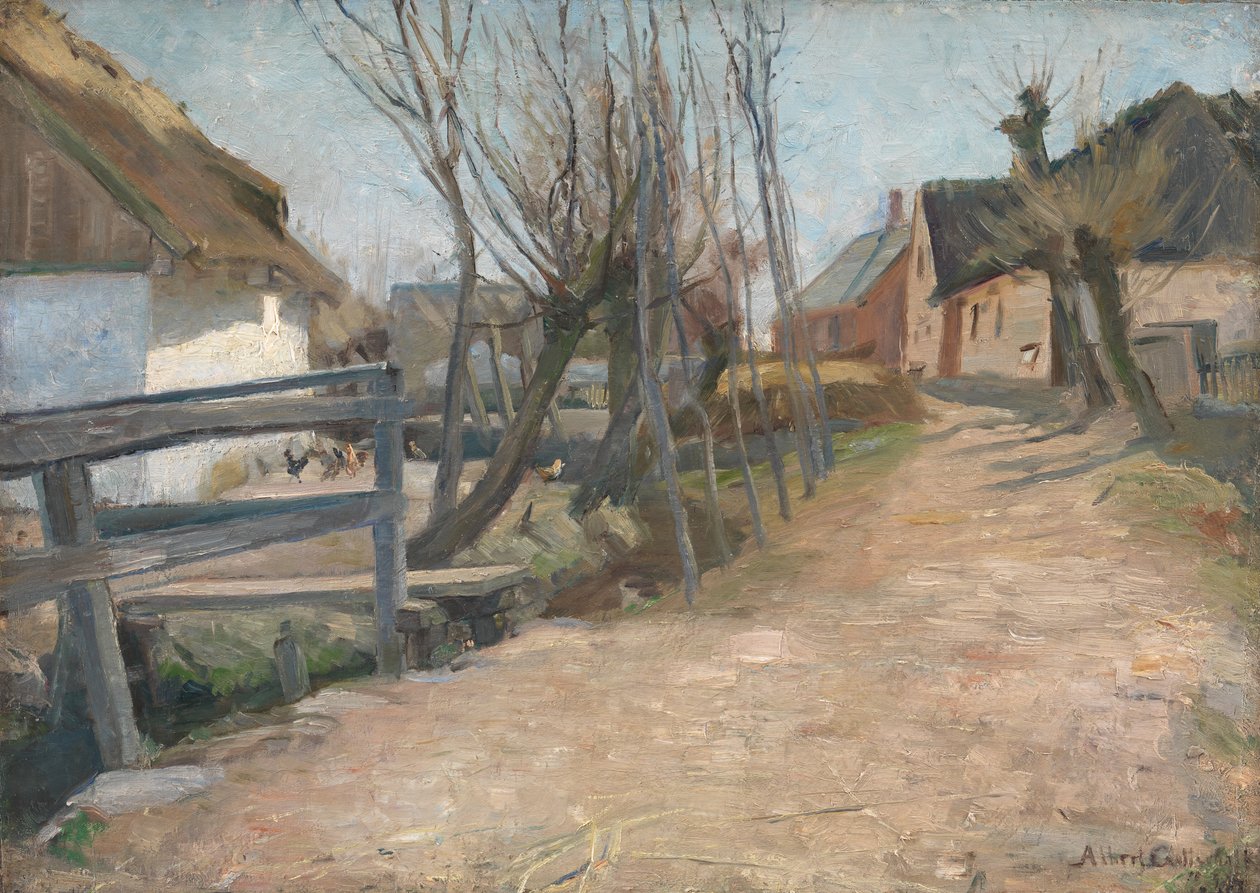 Día de principios de primavera en Glostrup de Albert Gottschalk
