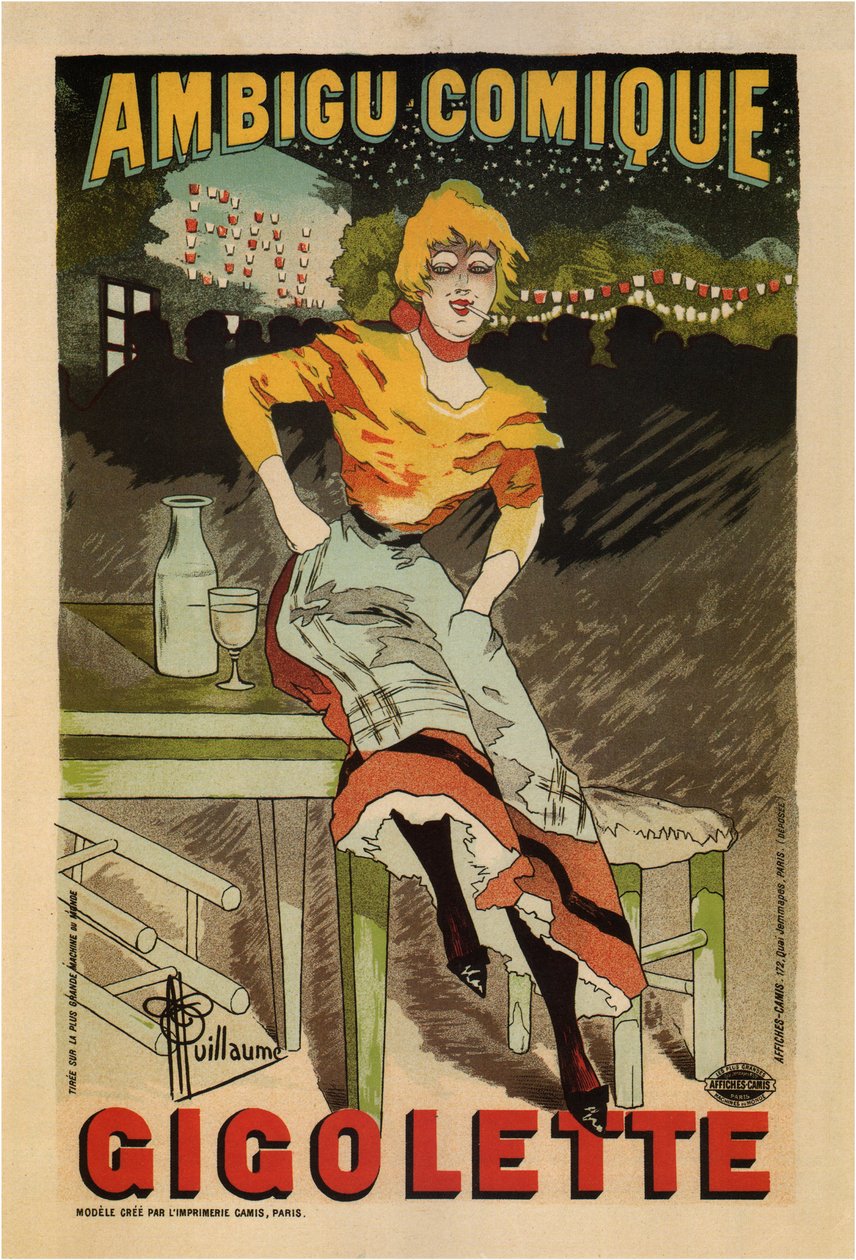 Ambigu Comique, Gigolette, 1896 de Albert Guillaume