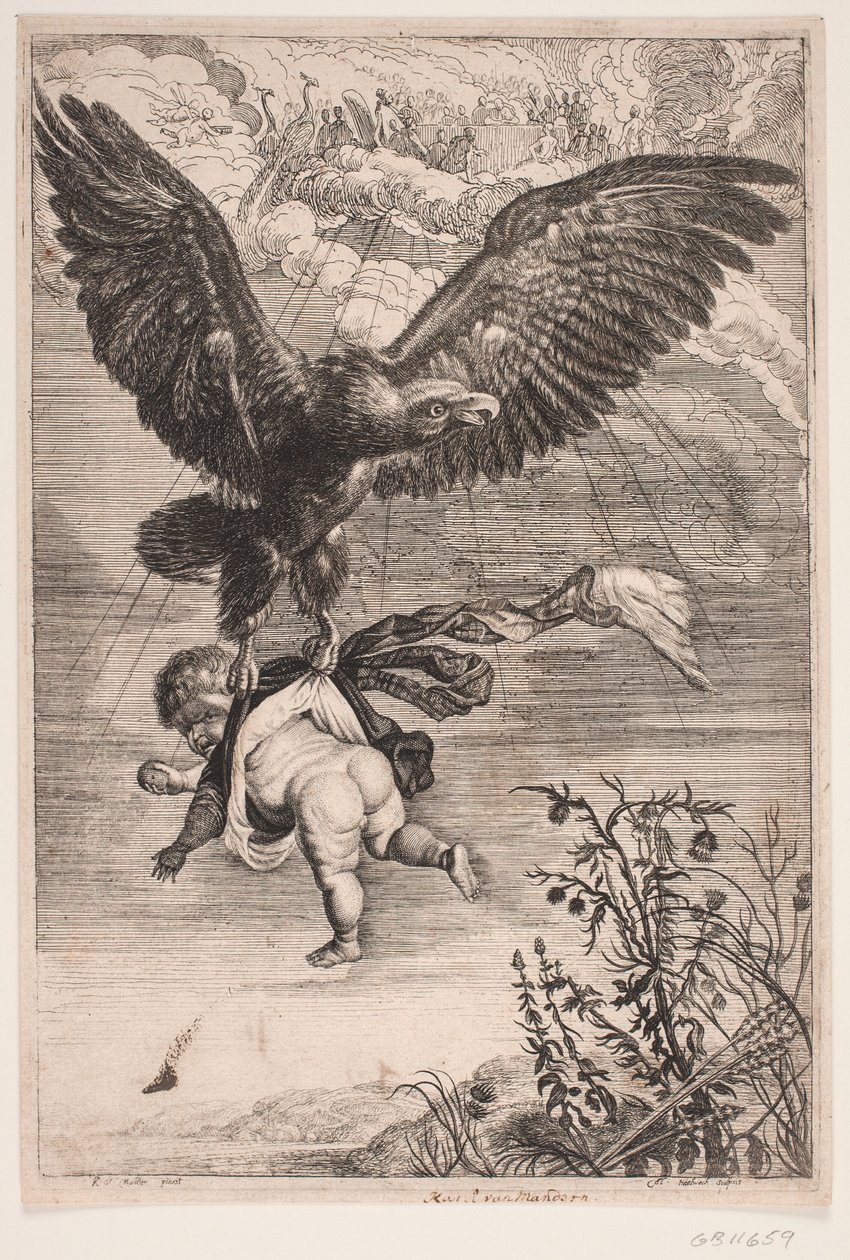 Ganimedes llevado por el águila de Albert Haelwegh