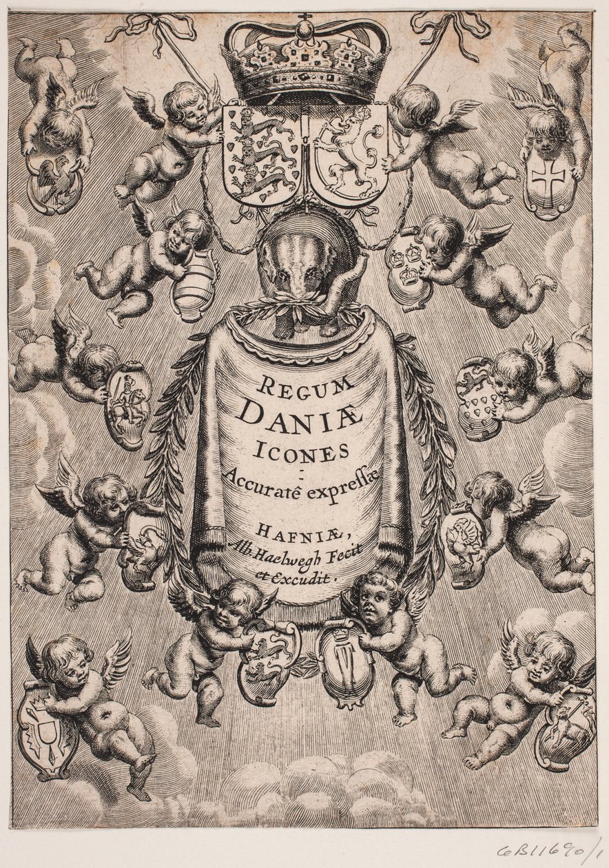 Portada de "Regum Daniæ Icones", 1646 de Albert Haelwegh