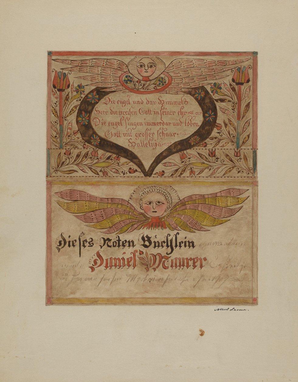 Manuscrito y Miniatura de Albert J. Levone