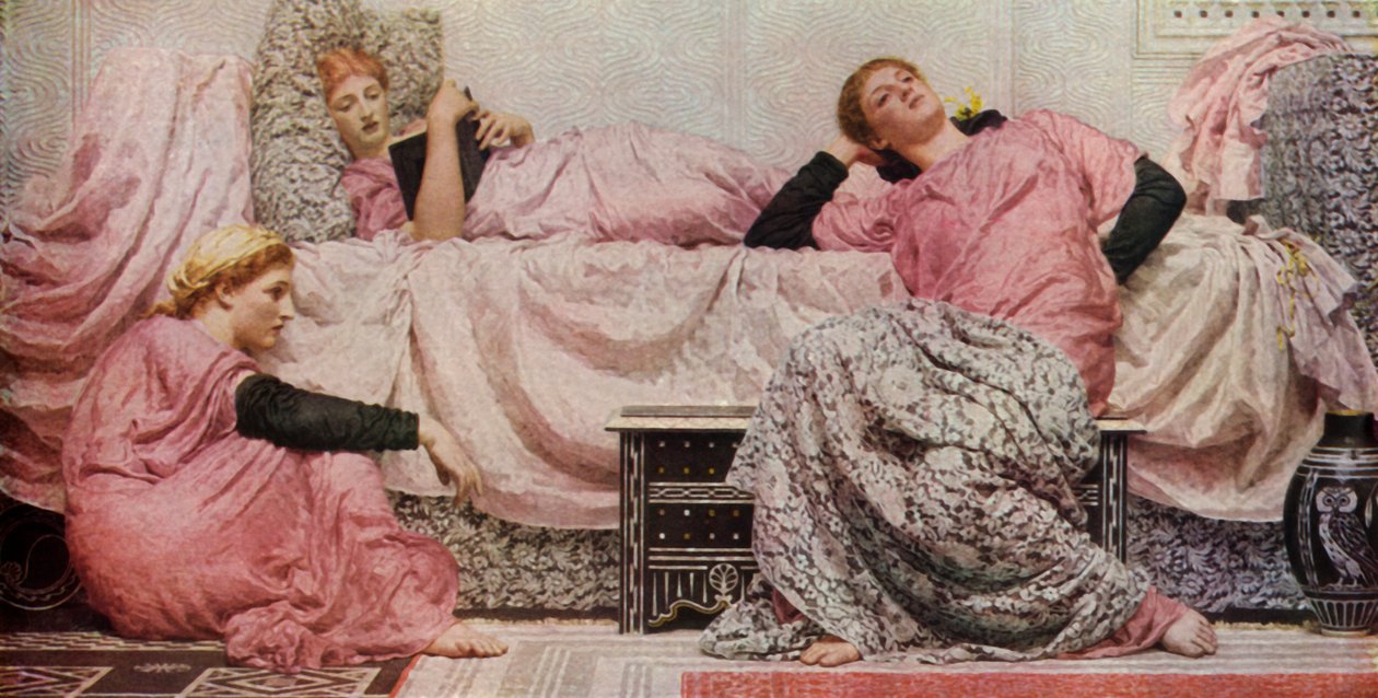 Leyendo en Voz Alta, 1884, 1936 de Albert Joseph Moore