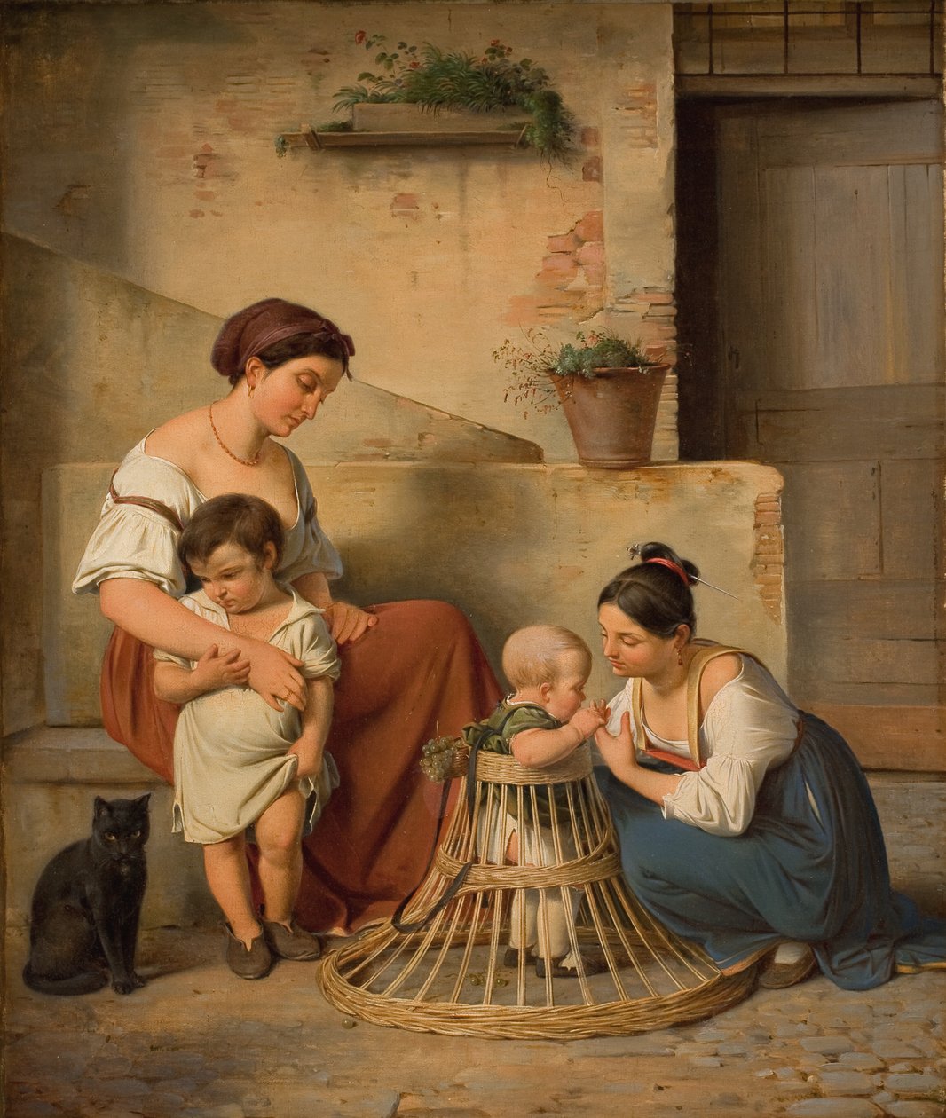 Una escena de calle romana de Albert Küchler