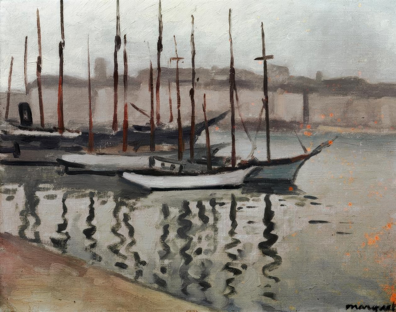 Marsella en invierno de Albert Marquet