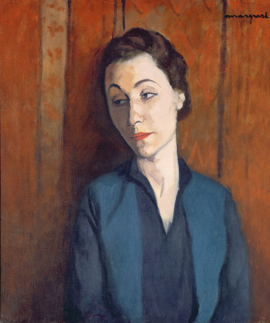 La mujer de azul de Albert Marquet