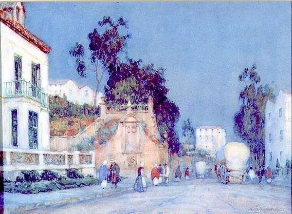 Tarde temprana en una ciudad española de Albert Moulton Foweraker