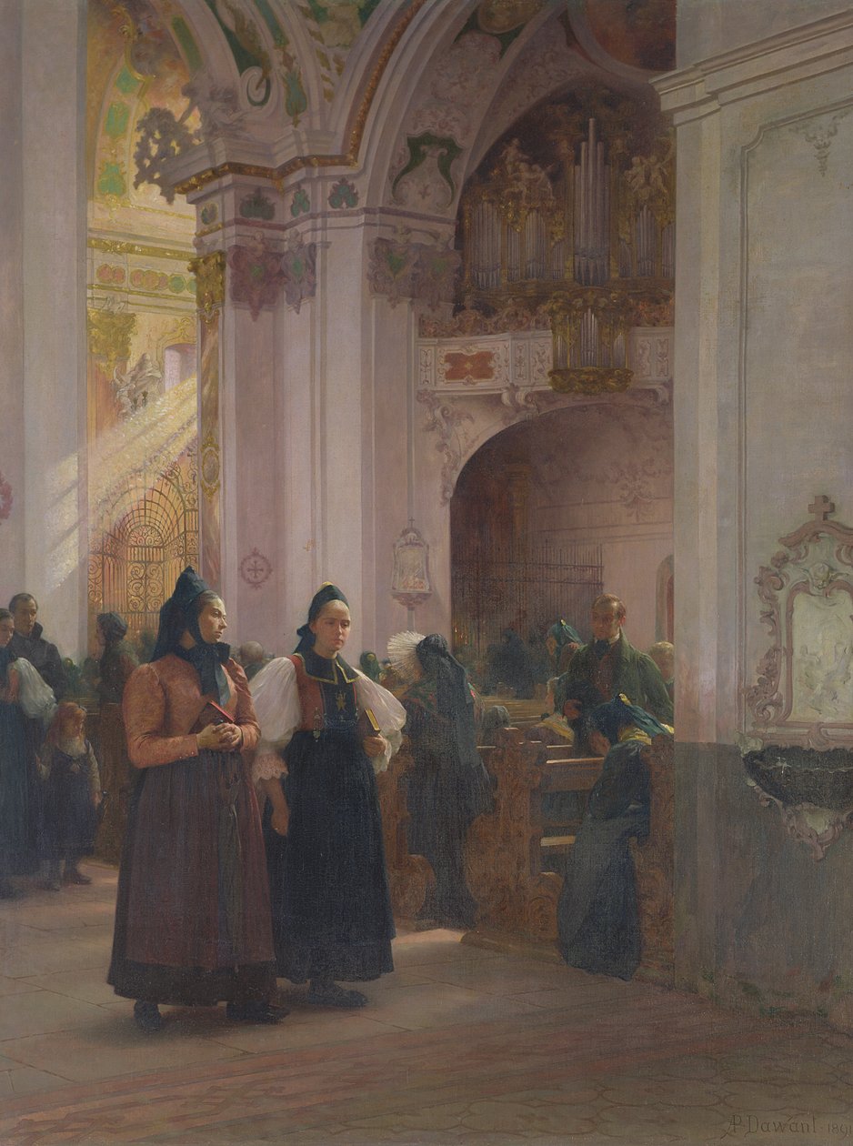 El final de la misa en Einsiedeln de Albert Pierre Dawant