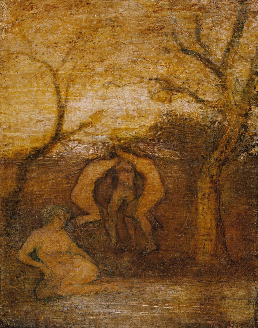 Dríadas bailarinas de Albert Pinkham Ryder