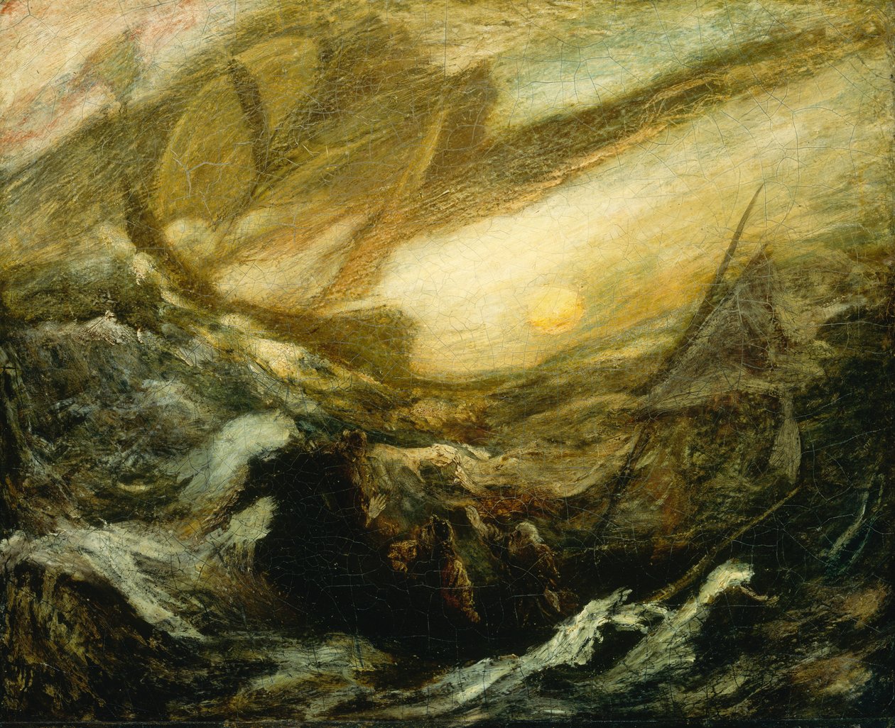 El holandés errante, completado en 1887 de Albert Pinkham Ryder