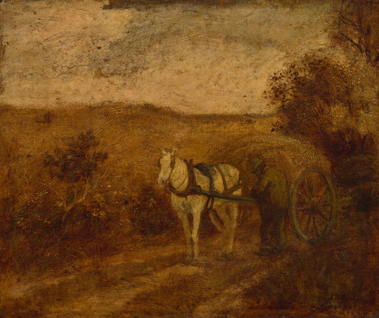 Arreglando el arnés de Albert Pinkham Ryder