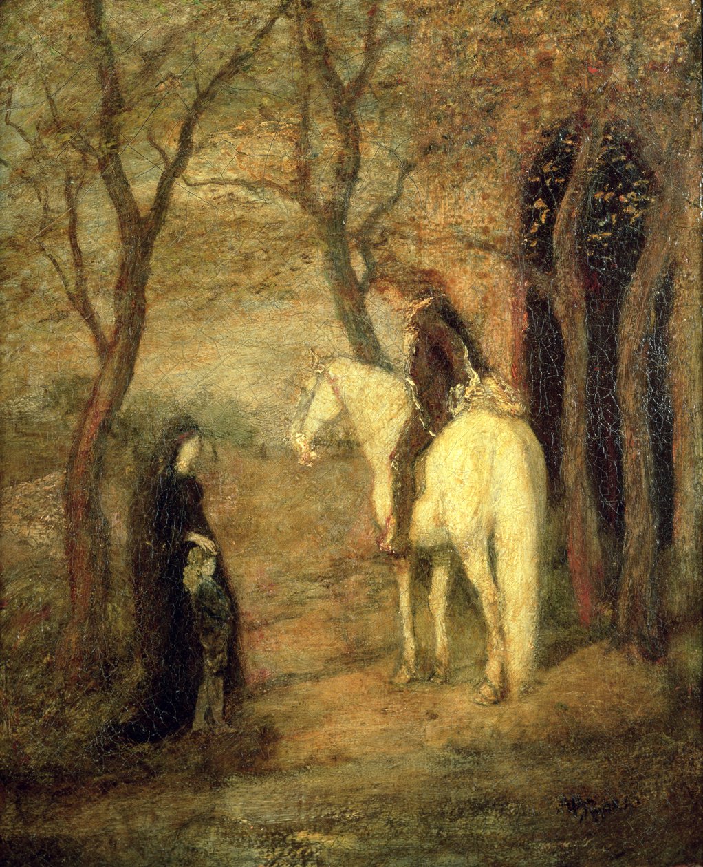 Reunión en carretera de Albert Pinkham Ryder