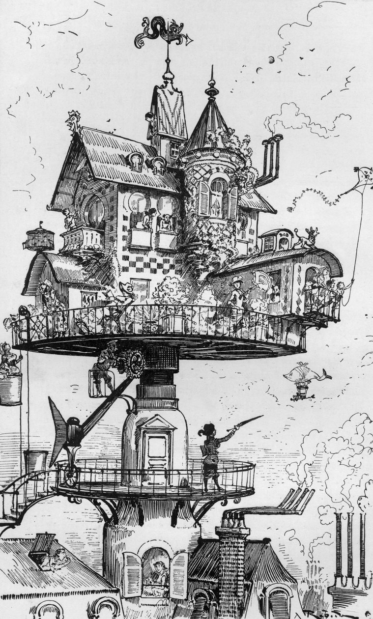 Hábitat del futuro de Albert Robida