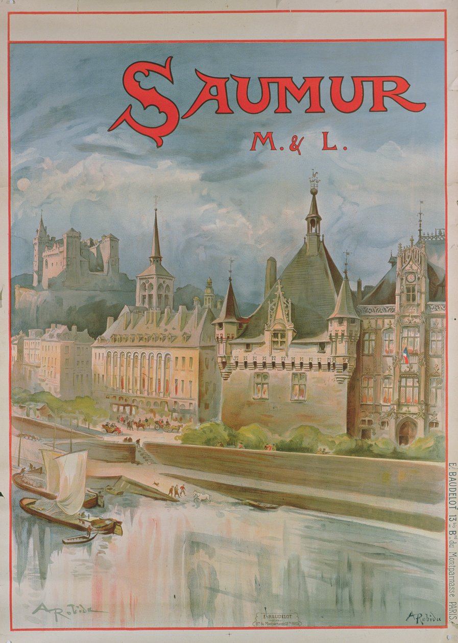 Póster de Saumur de Albert Robida