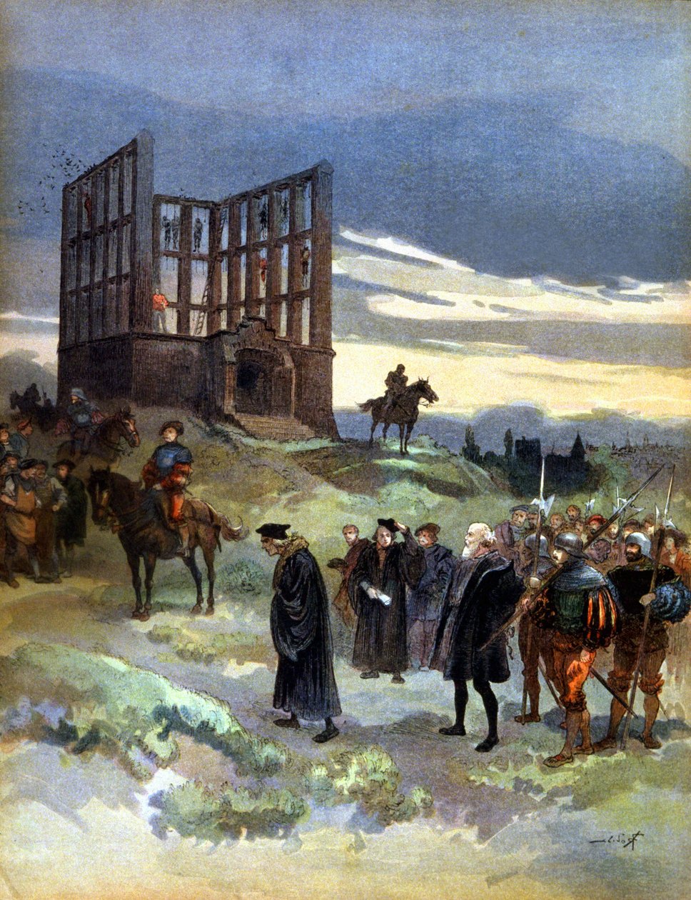 La horca del superintendente Semblancay (1527) de Albert Robida