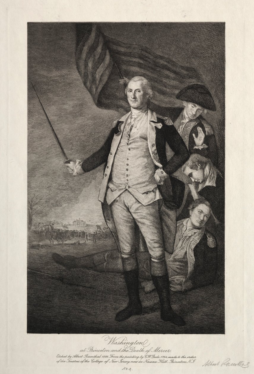 George Washington en Princeton de Albert Rosenthal