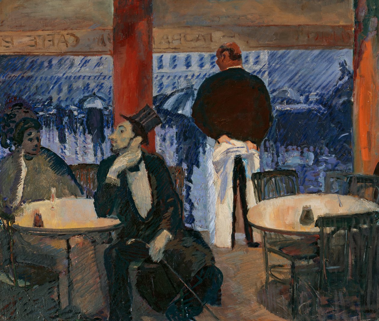Café parisino de Albert Weisgerber