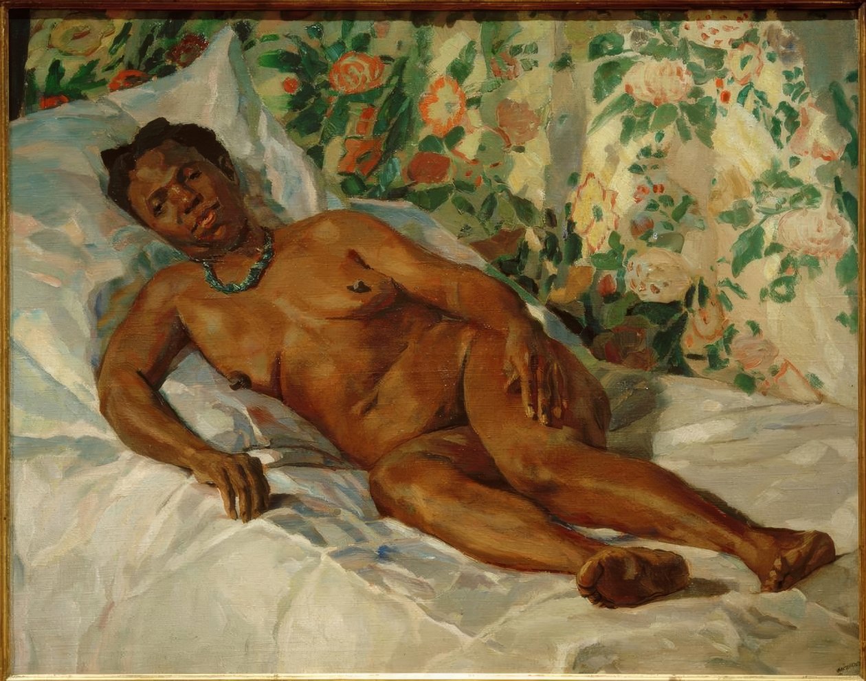 Descansando (Mujer negra descansando) de Albert Weisgerber