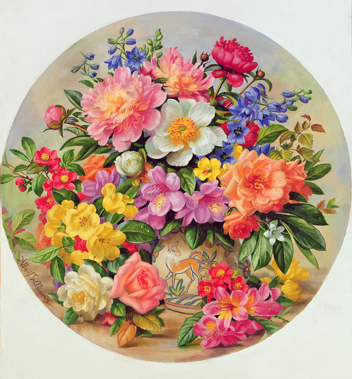 Flores de jardín de julio de Albert Williams
