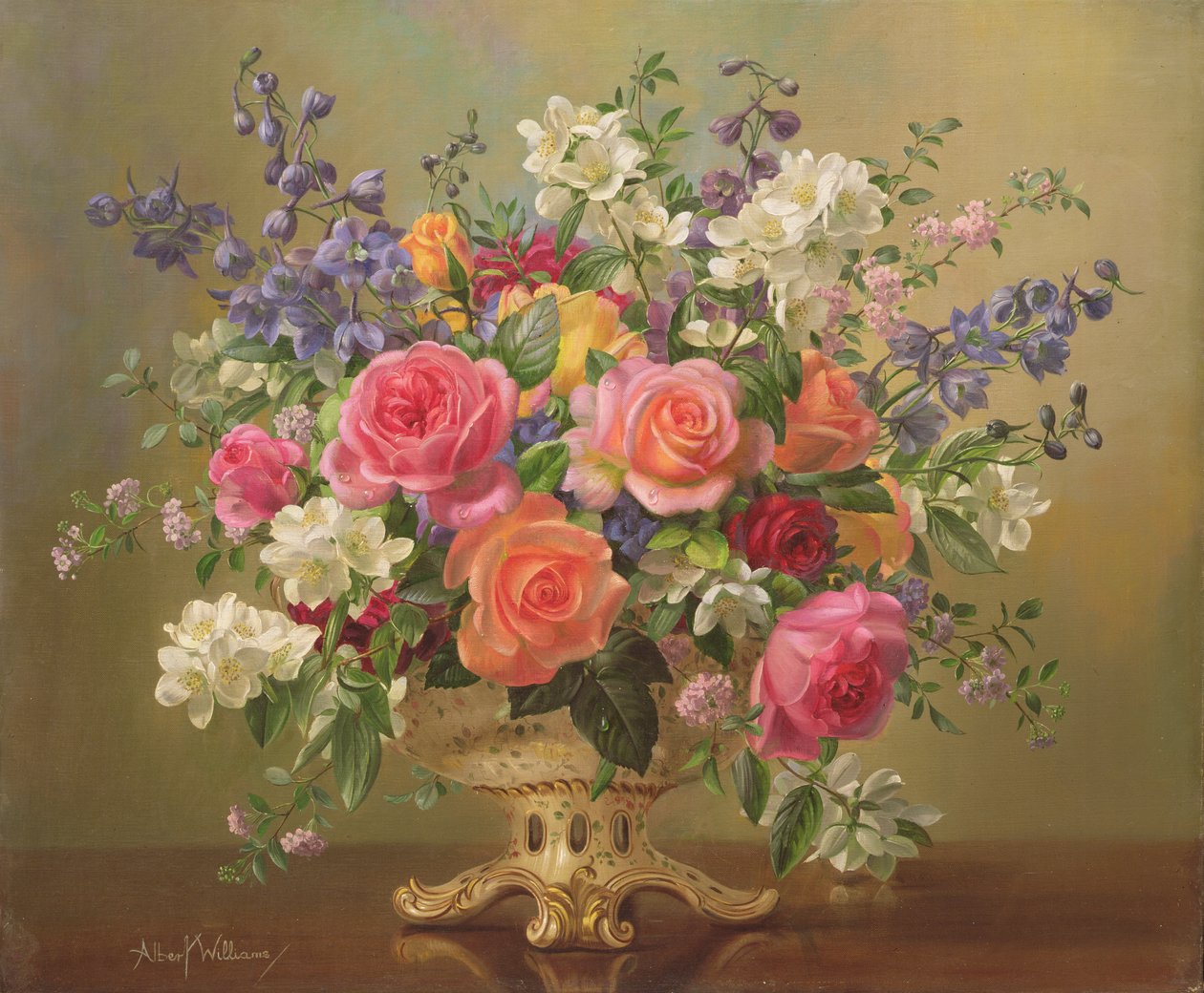 Un arreglo de flores de junio de Albert Williams