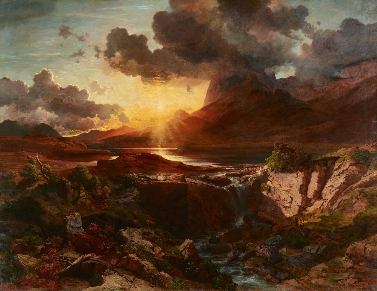 Atardecer en el Hintersee en Berchtesgaden de Albert Zimmermann