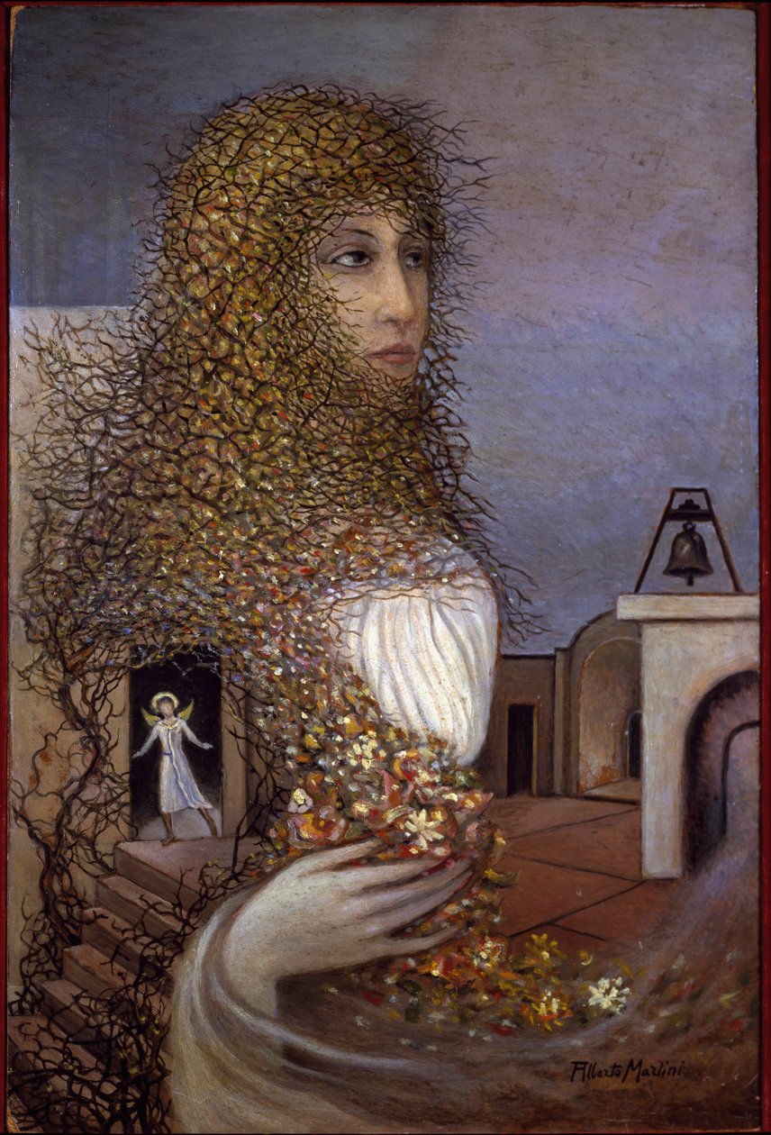 Virgen del monasterio (pintura de Alberto Martini