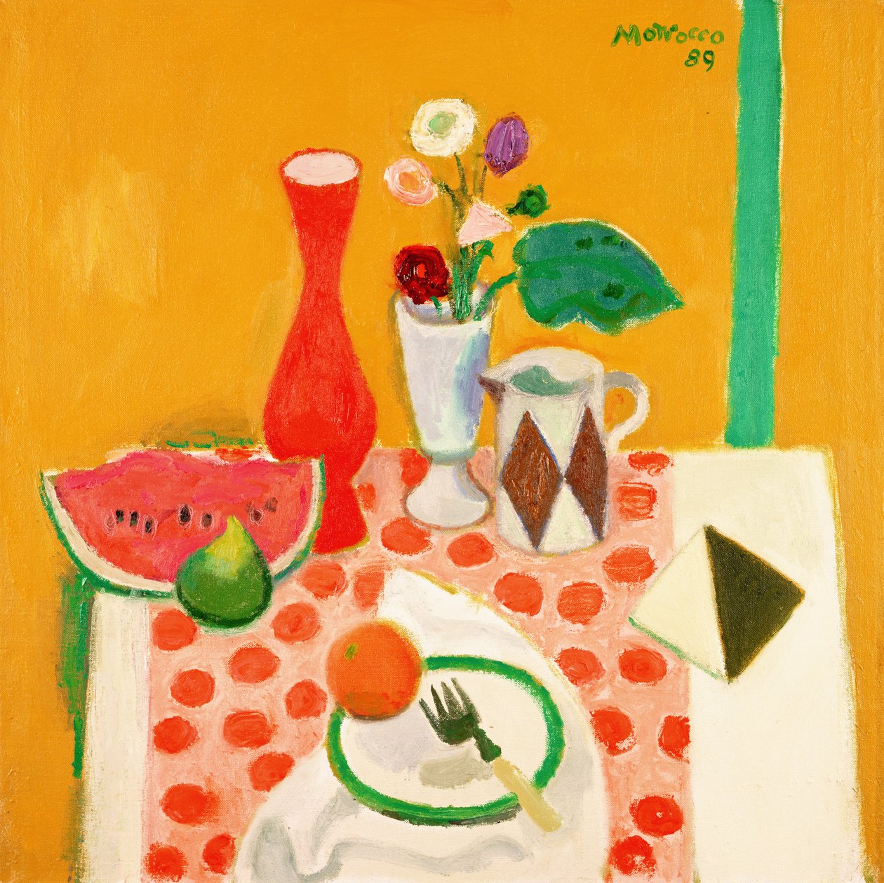 Sandía, Higo y Azulejo Tunecino de Alberto Morrocco