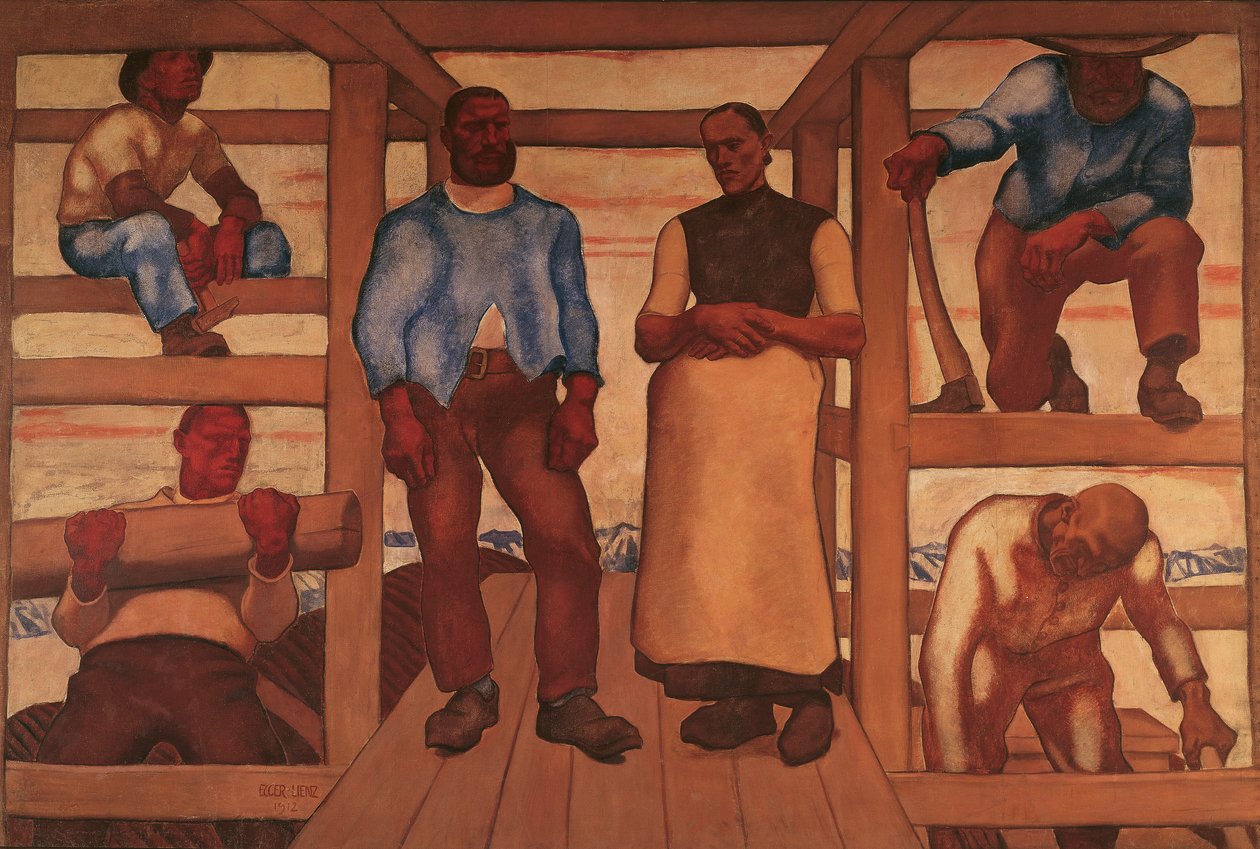 Los vivos de Albin Egger Lienz