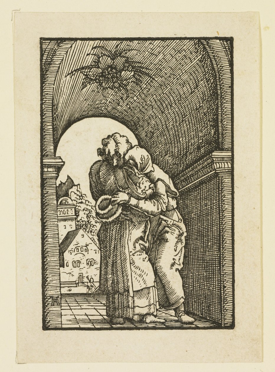Joaquín abrazando a Santa Ana de Albrecht Altdorfer