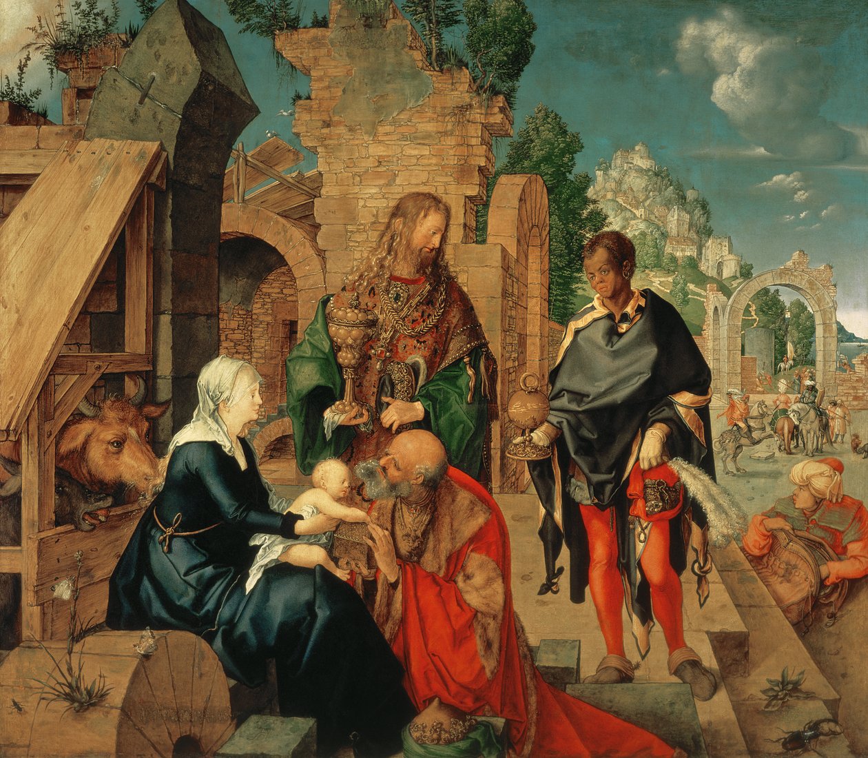Adoración de los Magos, 1504 de Albrecht Dürer
