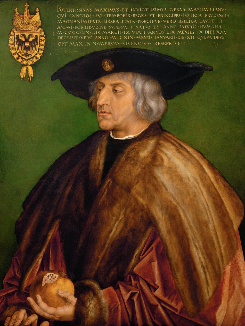 Maximiliano I, Emperador del Sacro Imperio Romano de Albrecht Dürer