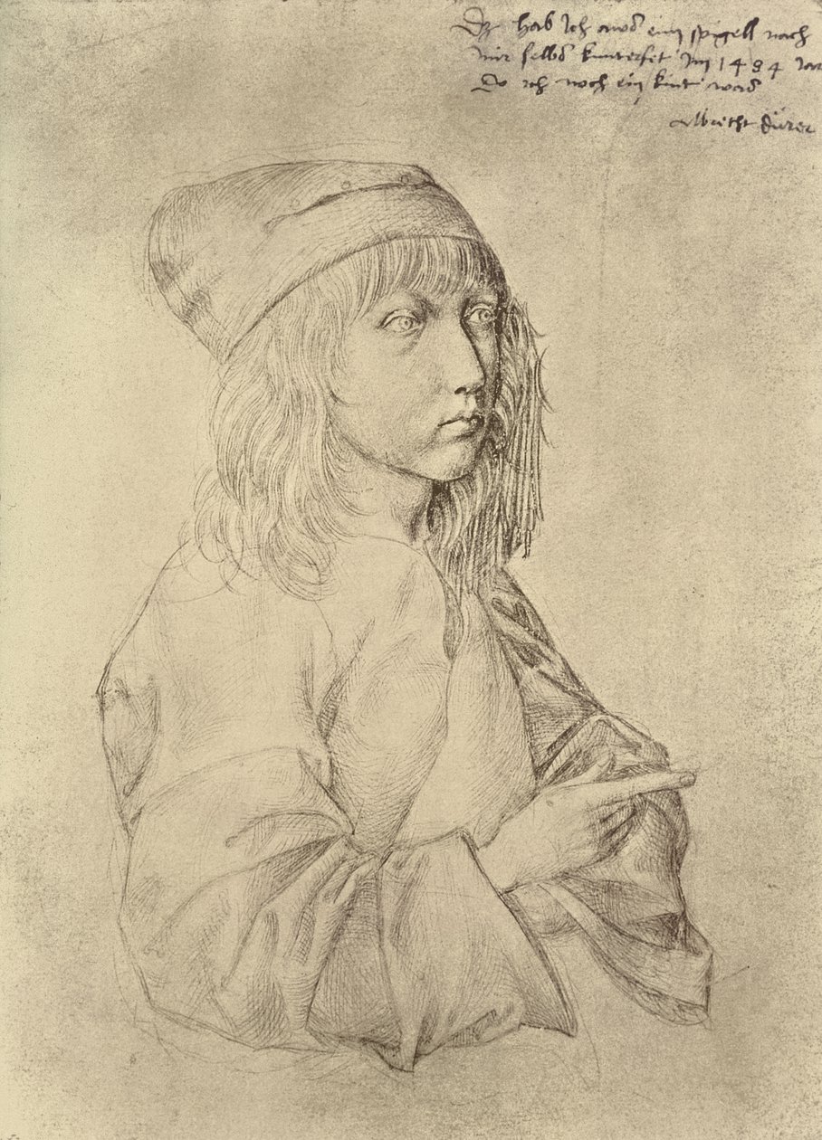 Autorretrato a los trece años, 1484 de Albrecht Dürer