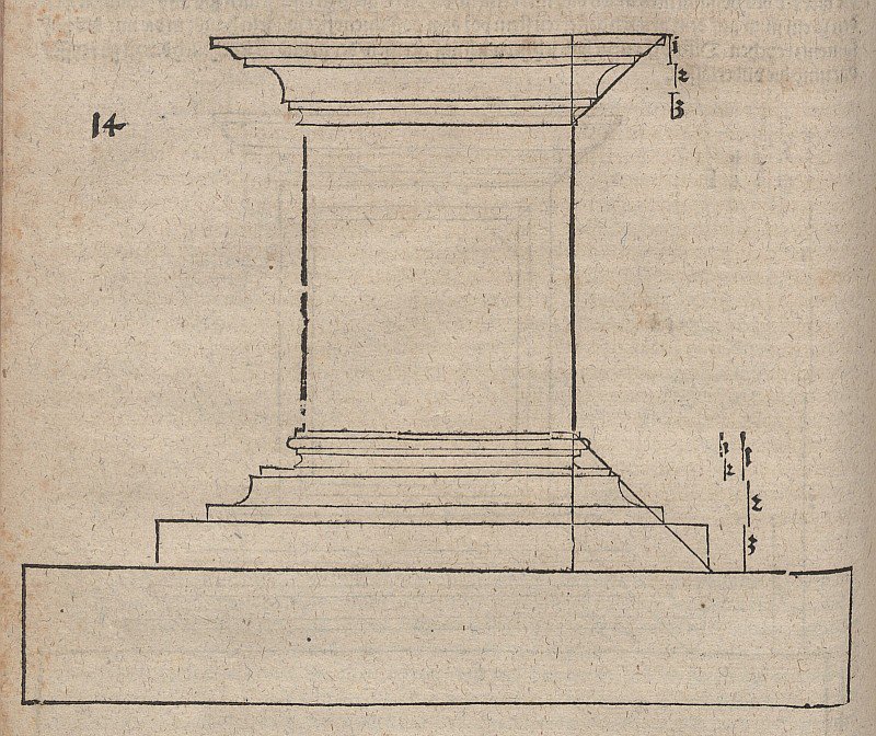 Base sin escalones para un monumento planeado de Albrecht Dürer