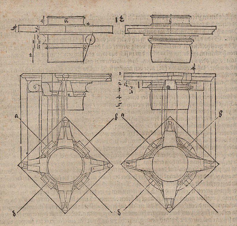Capiteles de una columna retorcida de Albrecht Dürer