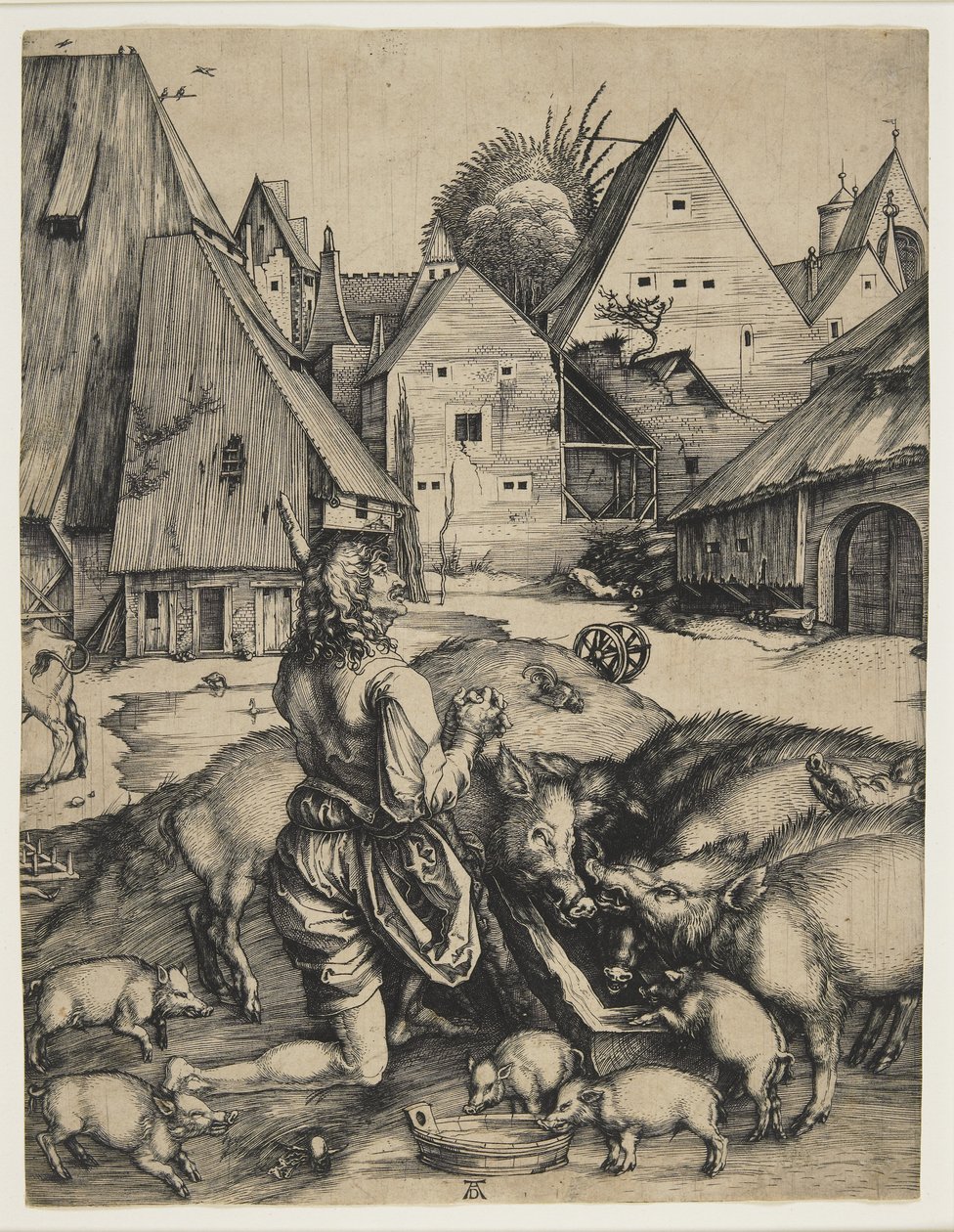 El hijo pródigo, 1496 de Albrecht Dürer