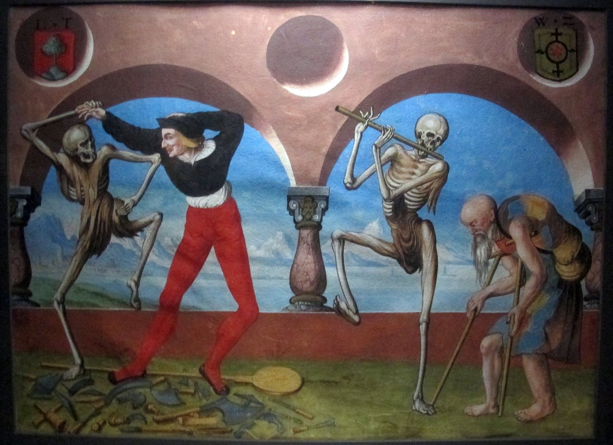 Copia de la danza macabra perdida de M. Manuel del cementerio dominicano de Berna (1512-20) de Albrecht Kauw