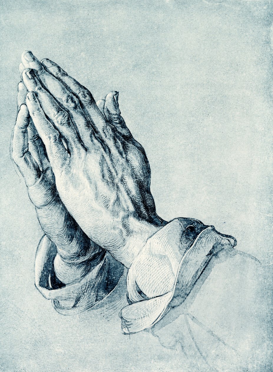 Manos plegadas de un Apóstol de Albrecht Dürer