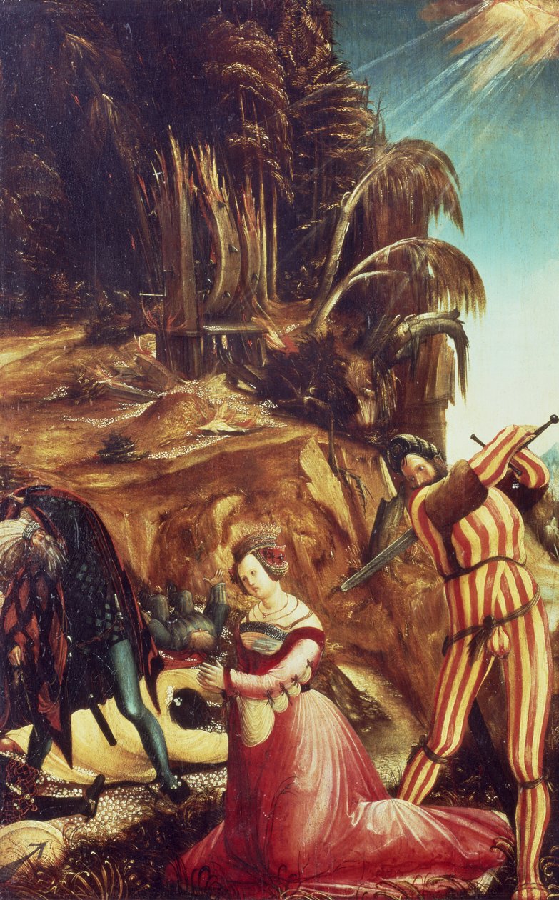Decapitación de Santa Catalina, c.1505-10 de Albrecht Altdorfer