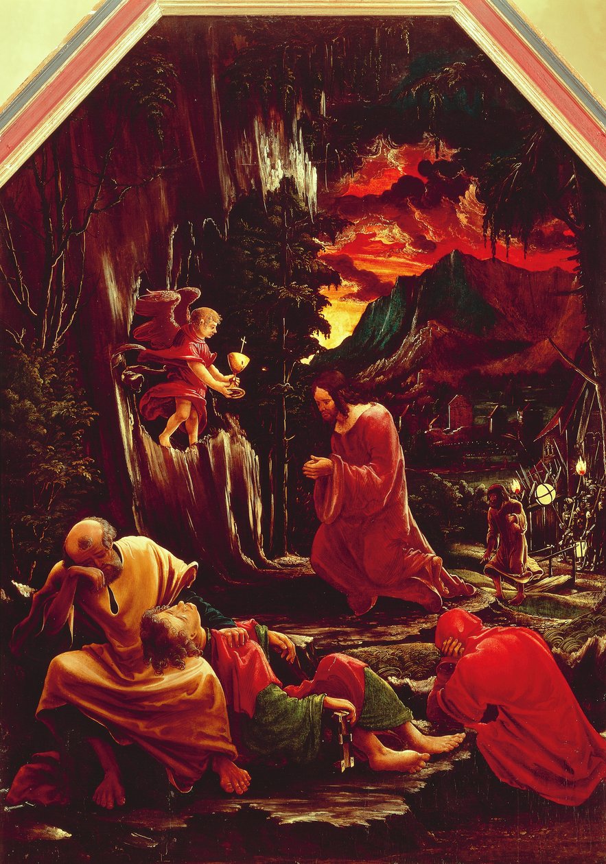 Cristo en el Monte de los Olivos de Albrecht Altdorfer