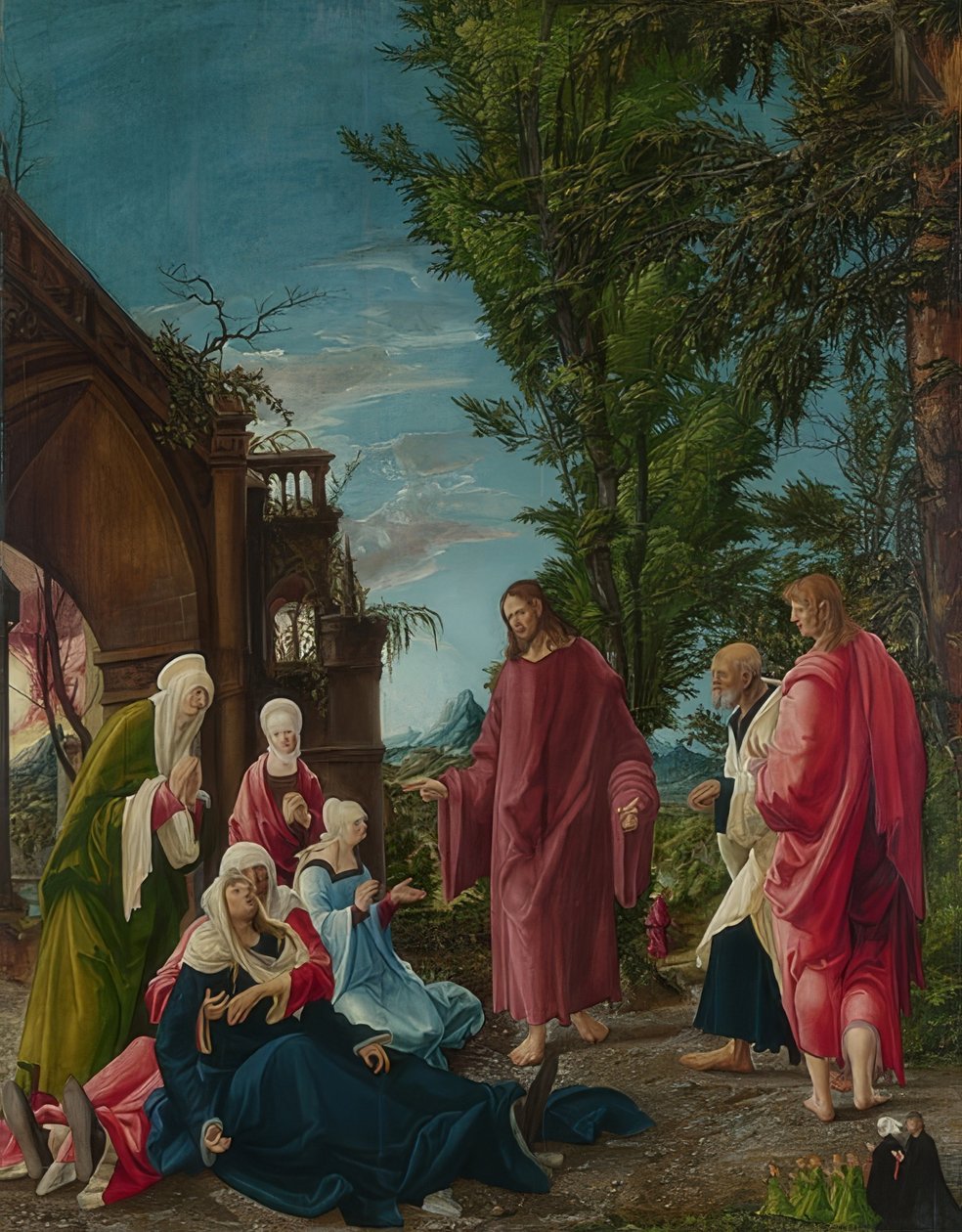 Despedida de Cristo de María. Aproximadamente 1520 de Albrecht Altdorfer