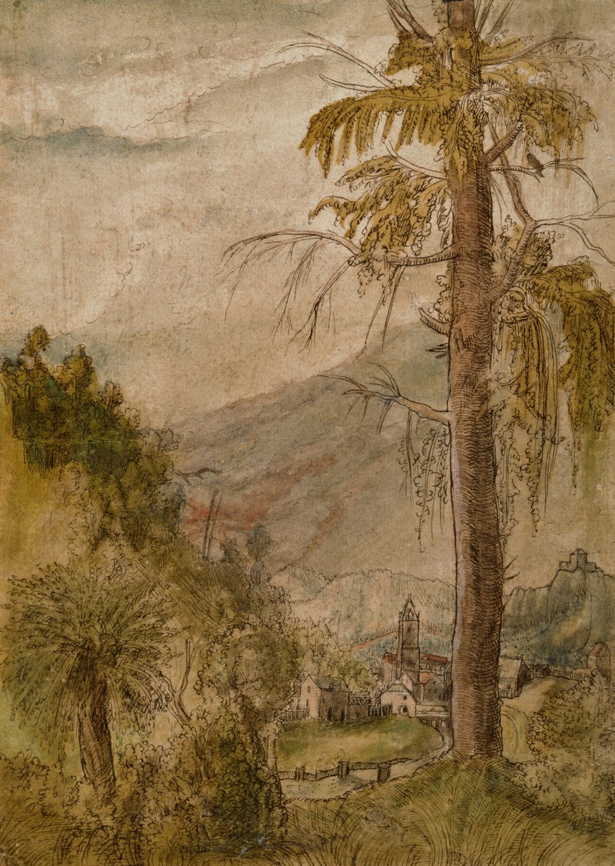 Paisaje con Iglesia de Albrecht Altdorfer