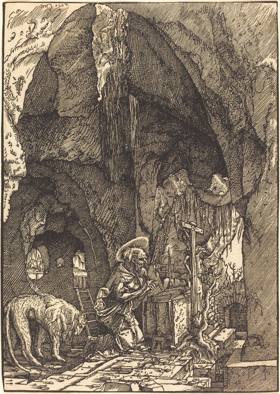 San Jerónimo en la Cueva de Albrecht Altdorfer