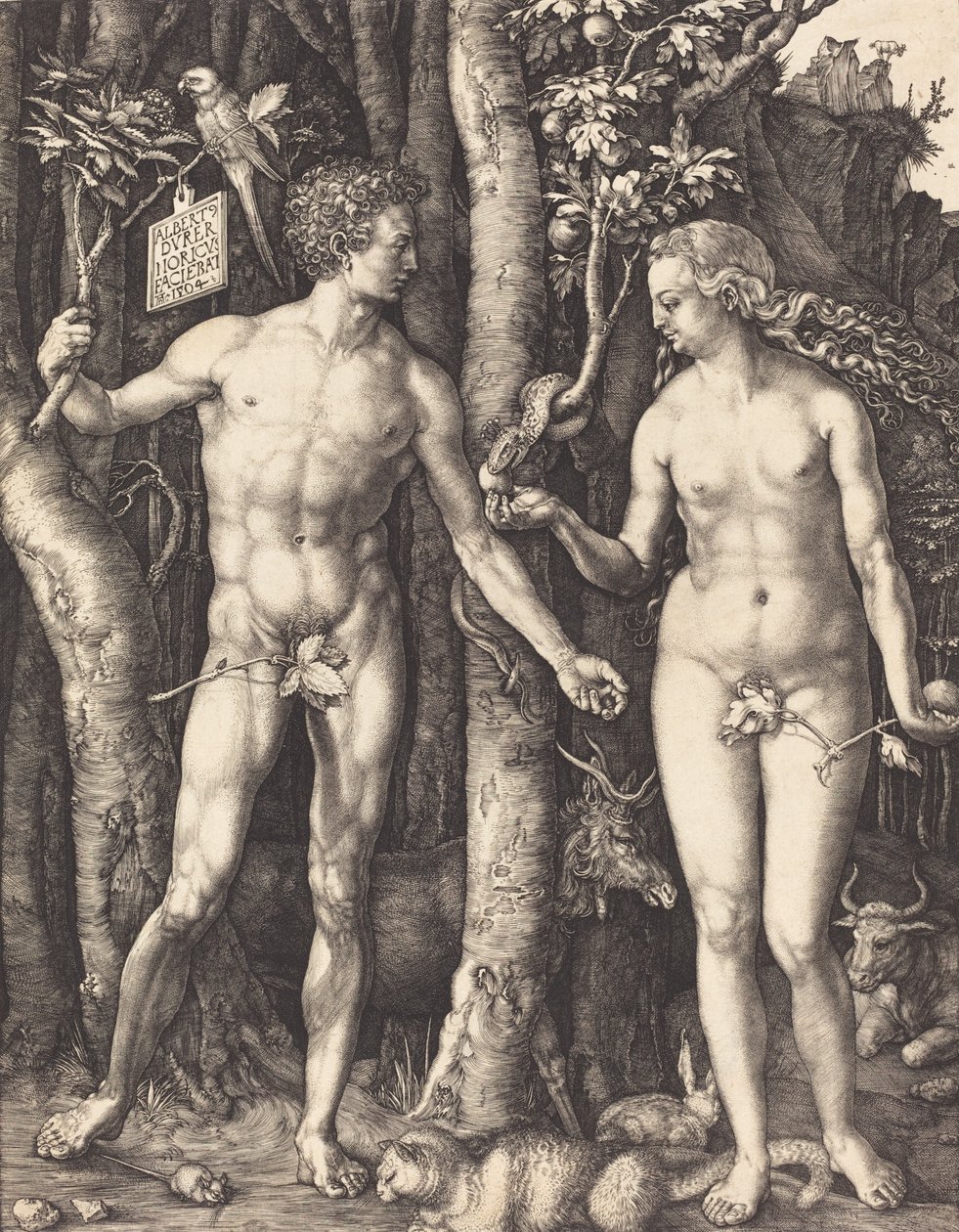 Adán y Eva de Albrecht Dürer