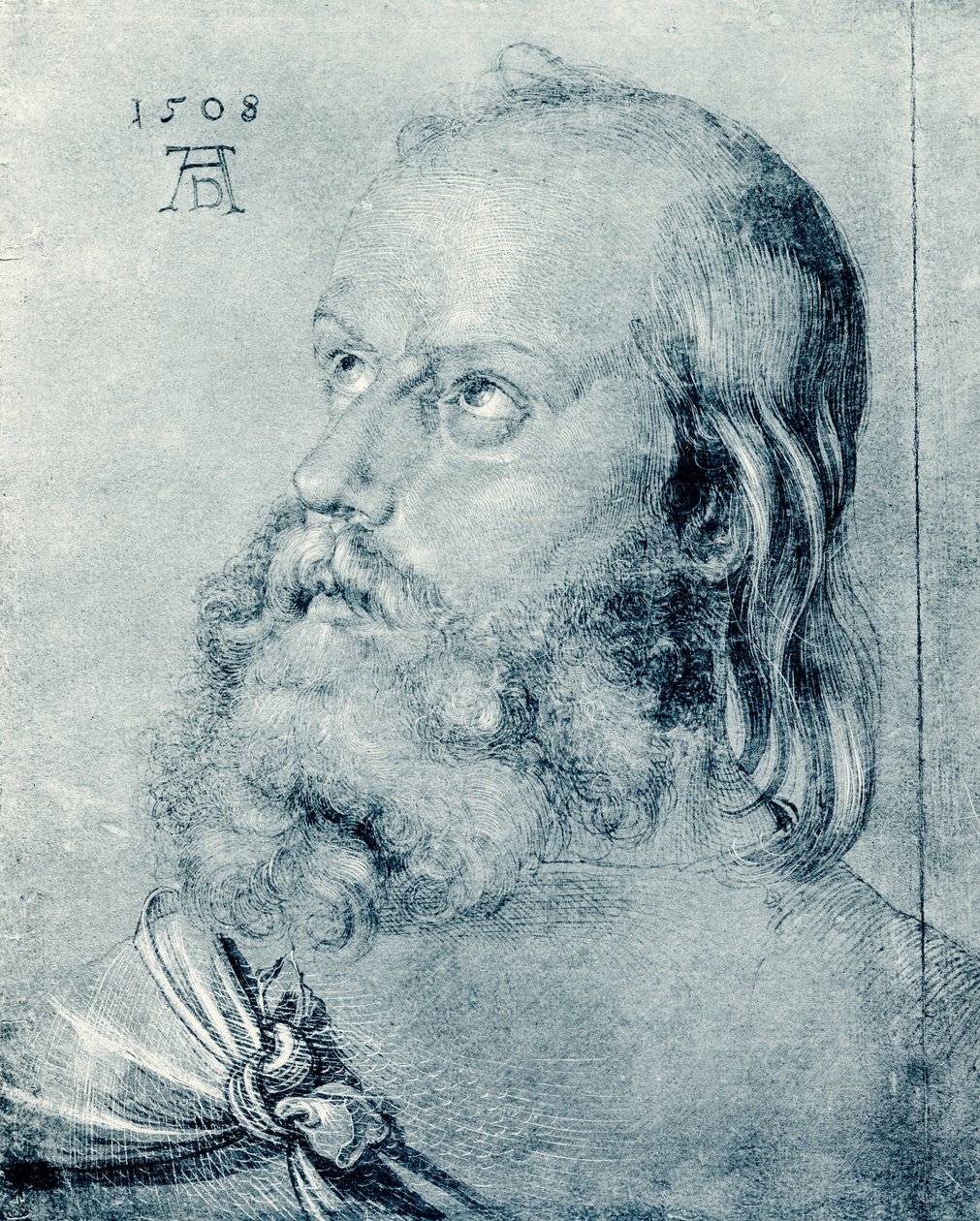 Cabeza de apóstol de Albrecht Dürer
