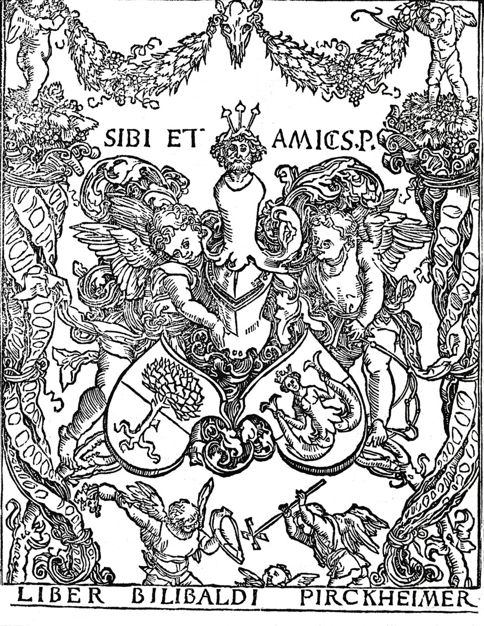 Exlibris de Willibald Pirkheimer, c. 1502-1503, 1906 de Albrecht Dürer