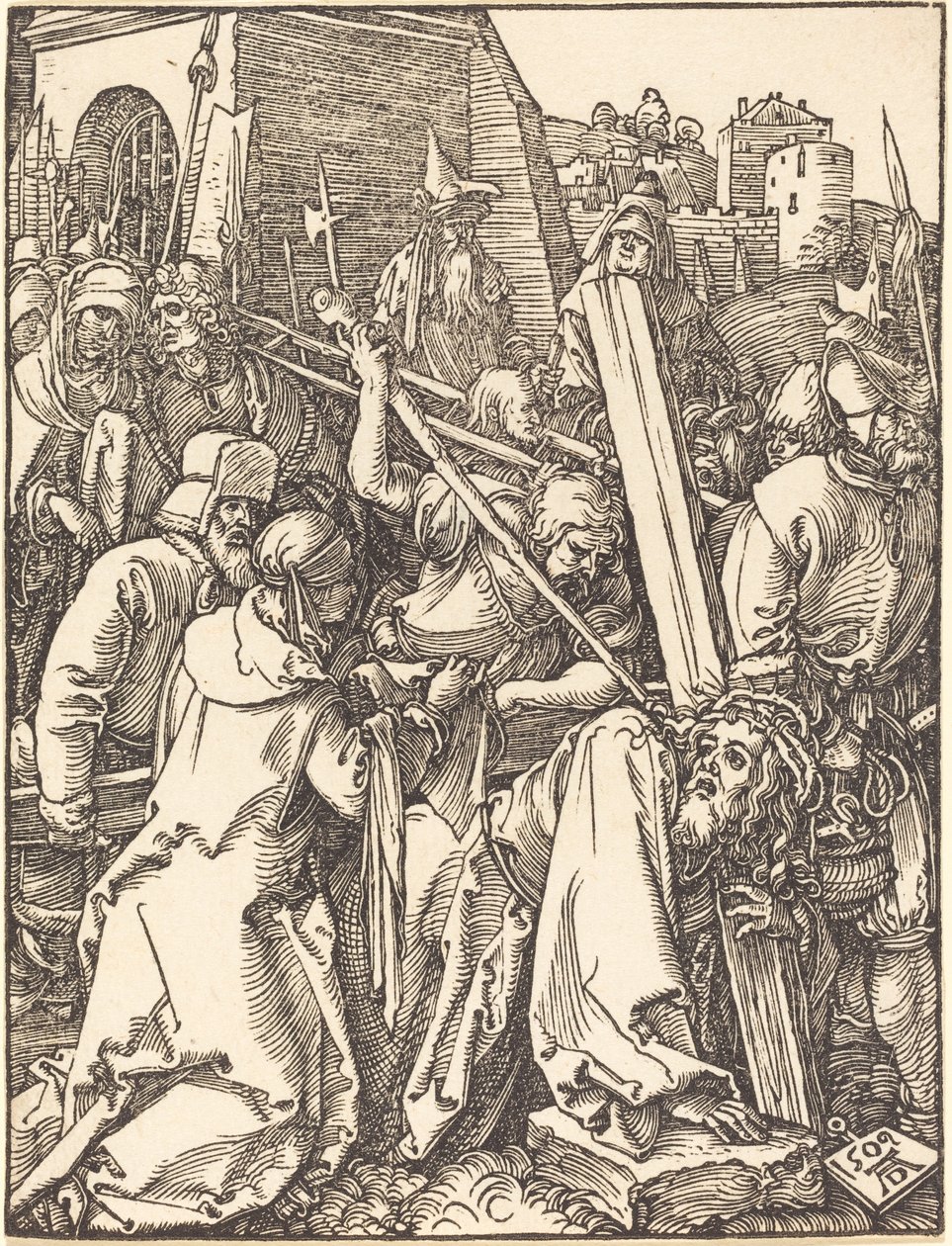 Cristo llevando la cruz de Albrecht Dürer