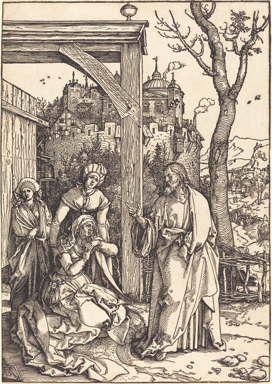 Cristo despidiéndose de su madre de Albrecht Dürer