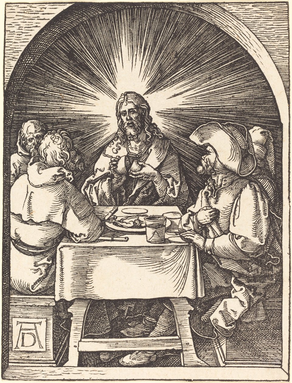 Cristo en Emaús de Albrecht Dürer