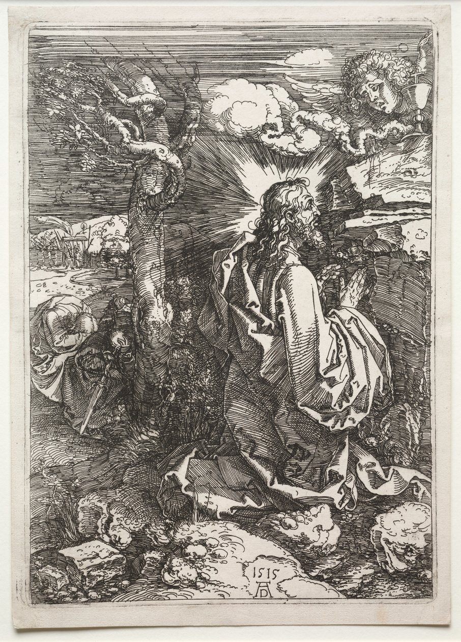 Cristo en el Monte de los Olivos de Albrecht Dürer