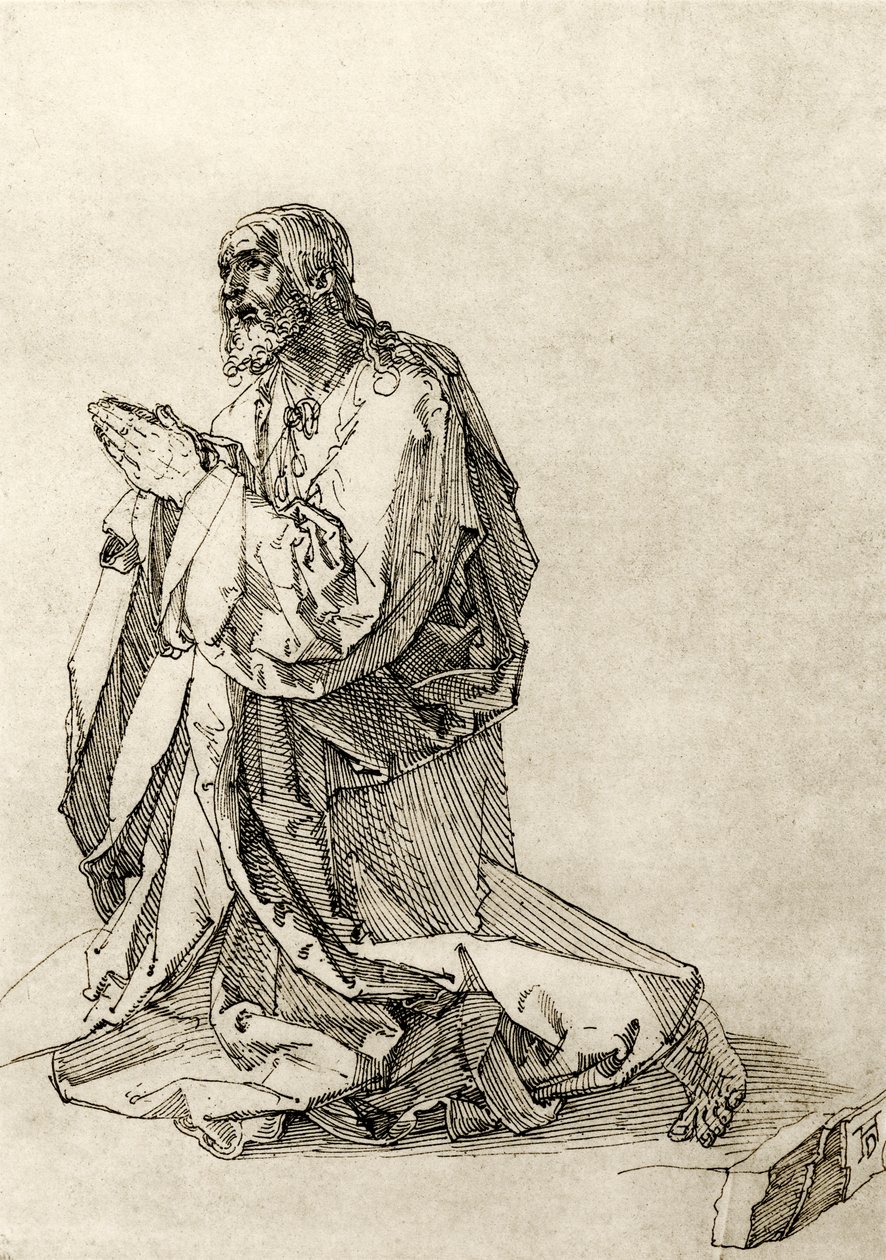Cristo en el Monte de los Olivos de Albrecht Dürer