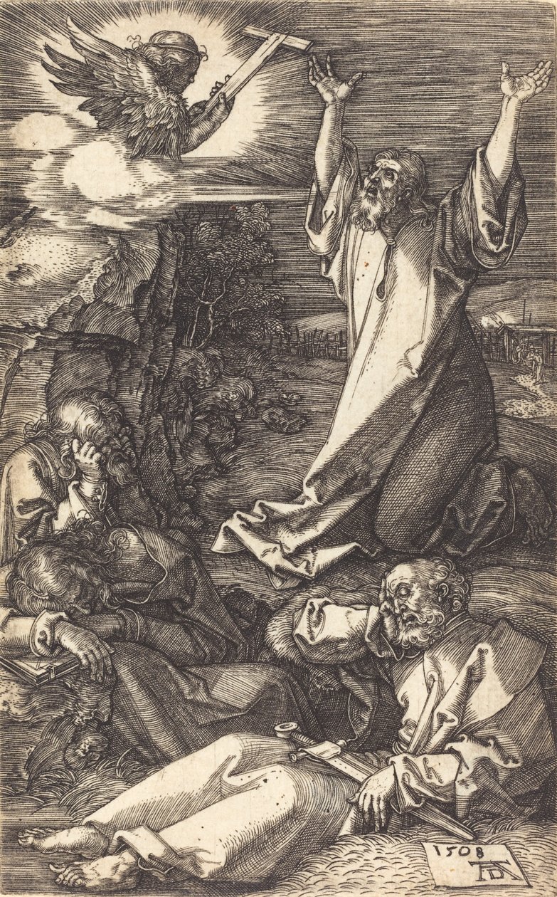 Cristo en el Monte de los Olivos de Albrecht Dürer